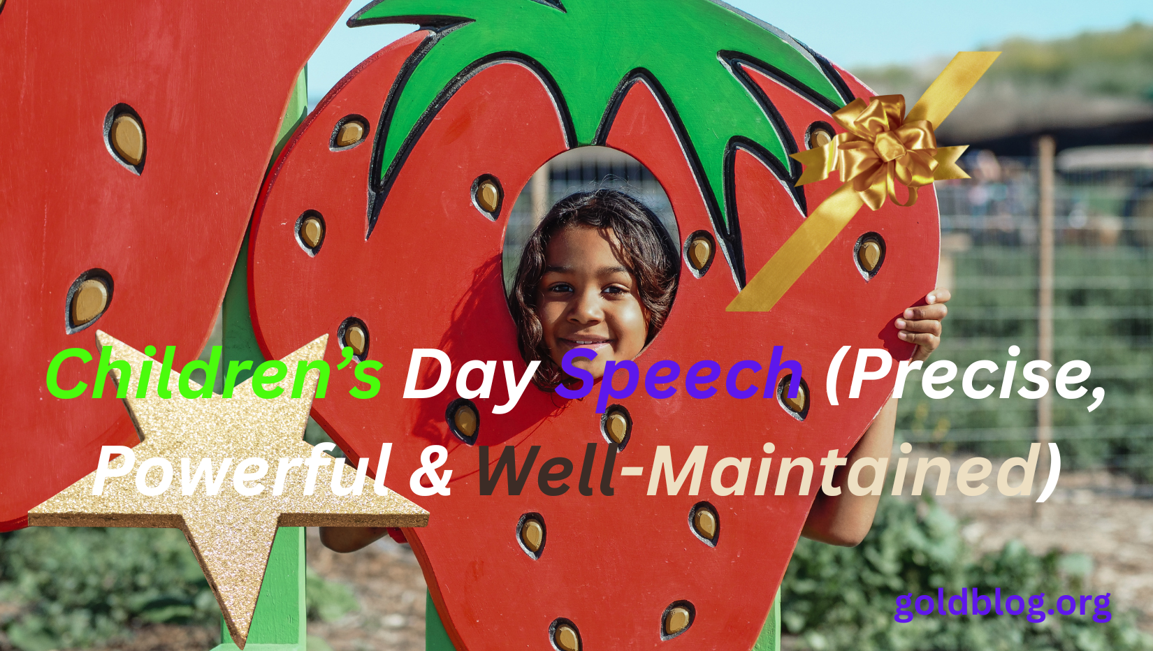🌟 Children’s Day Speech (Precise, Powerful & Well-Maintained)