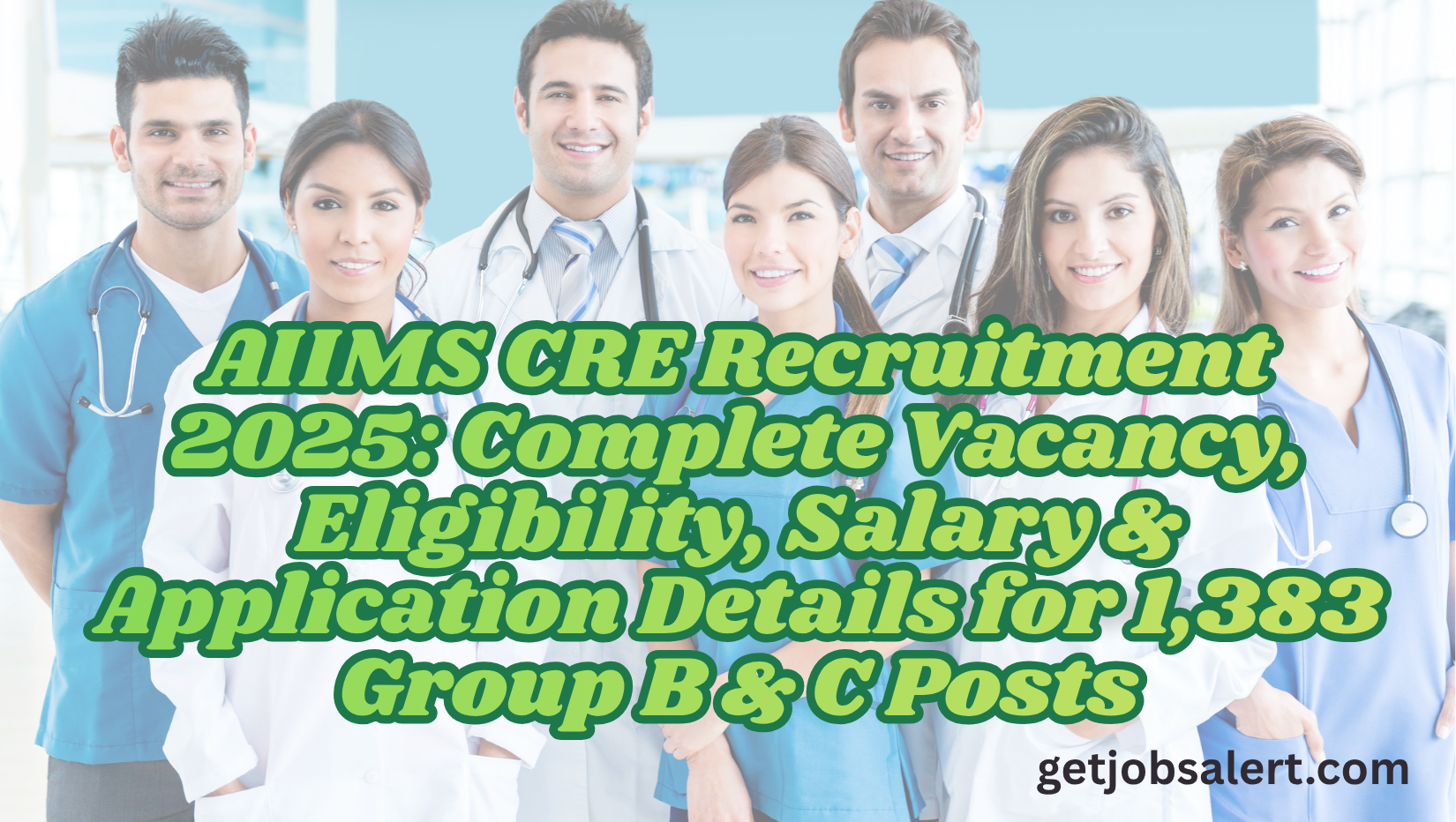 AIIMS CRE Recruitment 2025: Complete Vacancy, Eligibility, Salary & Application Details for 1,383 Group B & C Posts