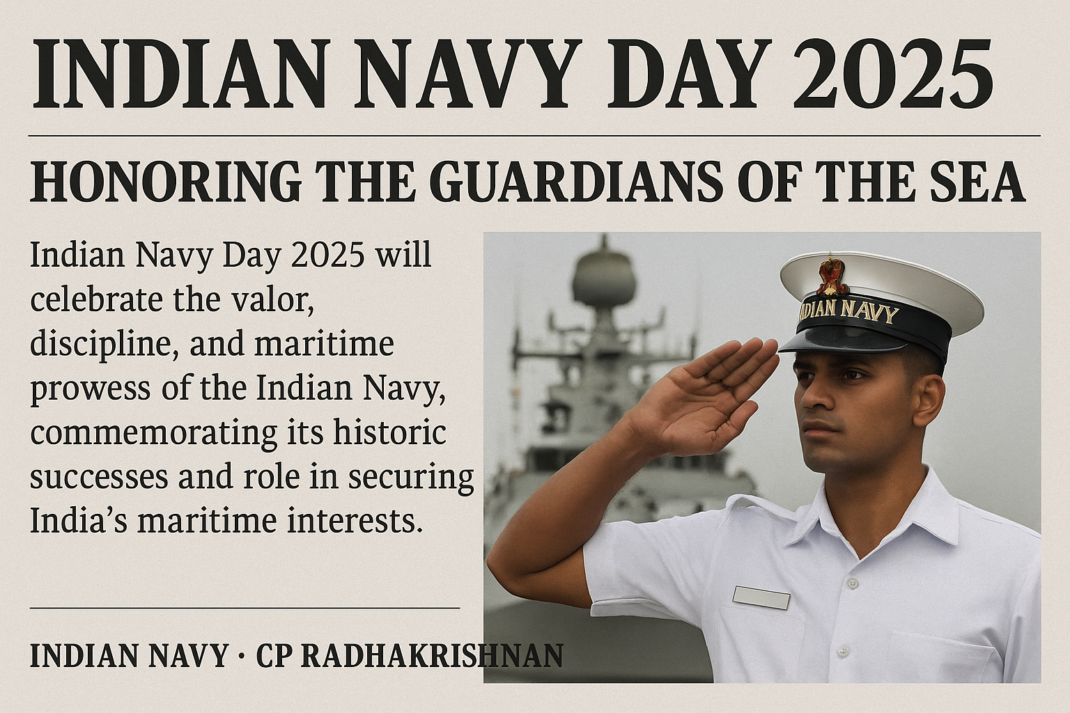 Indian Navy Day 2025: Honoring India’s Maritime Guardians and Celebrating a Legacy of Courage